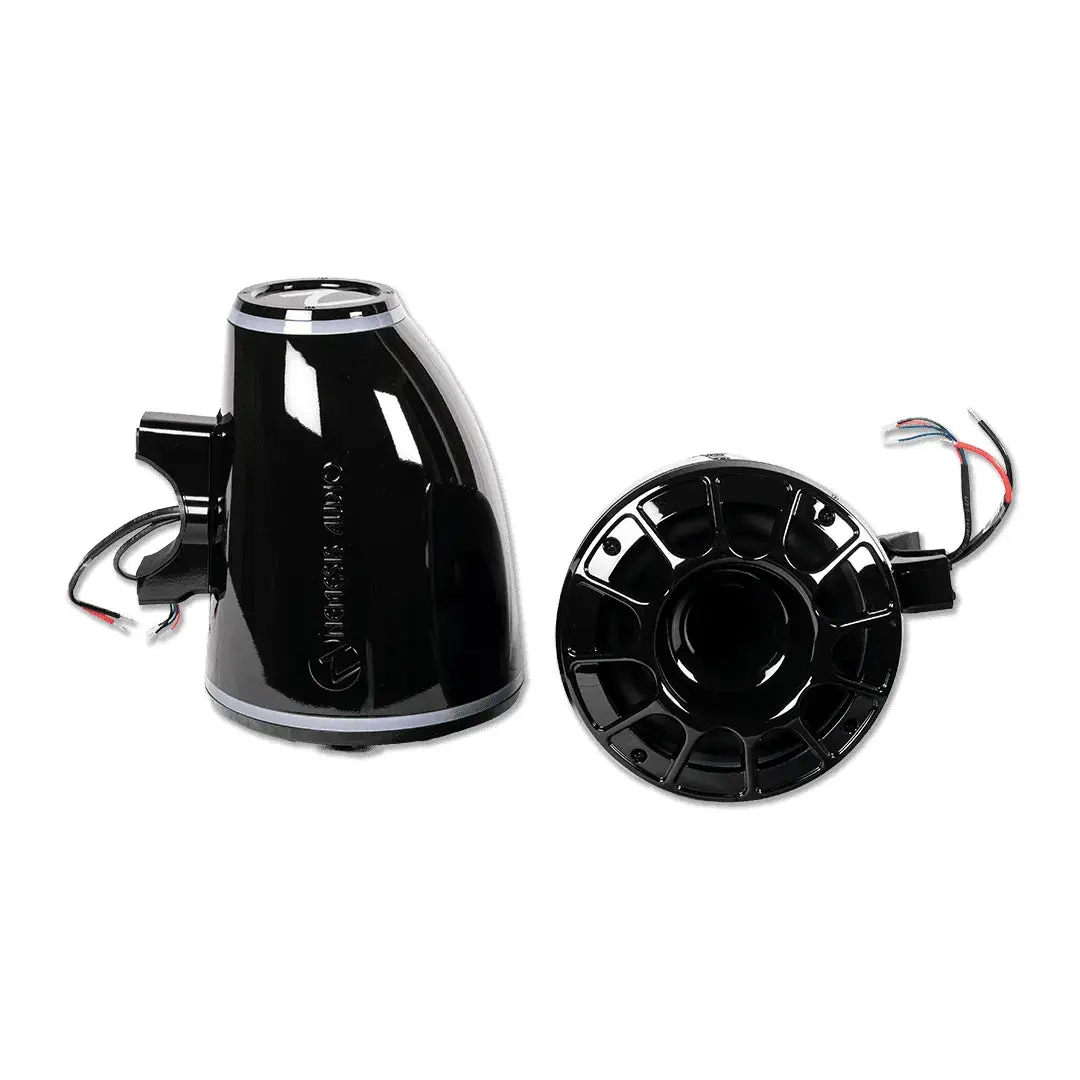 Nemesis Audio WAKE-6.5 6.5" Marine Tower Speakers 300W w/ RGB Lighting & Horn Loaded Drivers