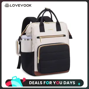 LOVEVOOK Laptop Backpack for Women, 15.6 Inch Work Backpack purse for Nurse Teacher, College Back to School Bookbag for Teen Girls, Personal Item Travel Bag Computer Daypack for Daily Commute.,