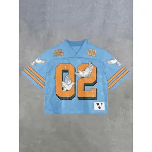 Vintage Peace And Love No 02 Graphics Blokette Blokecore Jersey V-Neck T-Shirt