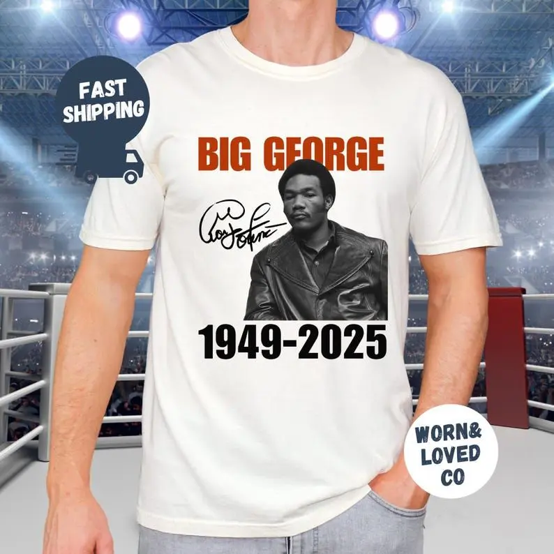 Big George Shirt, George Foreman T-Shirt, RIP George Foreman, Memory Gift for Big George Fan, Boxing Legend Tee, Vintage Boxing Sweatshirt