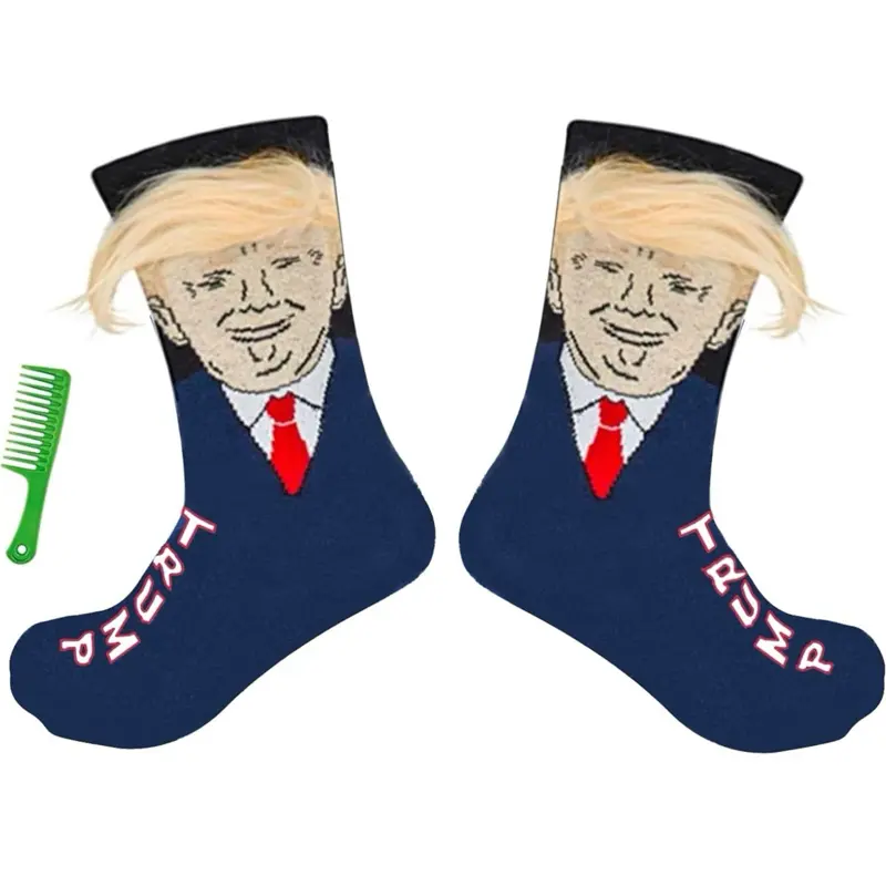 Funny socks, Trump Trump 2024 socks, Trump merchandise, funniest gifts, check the details page