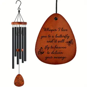 1pc Sympathy Gift Hanging Wind Chimes for Outside Memorial Gifts for Loss of Loved One Bereavement Gift Windchimes for Remembrance Condolence Home Decor Outdoor Spring Garden Patio Dragonfly Decoration Windchimes Decorative Wind Chime