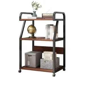 Printer Stand - 3 Tier Mobile Printer Table with Storage Shelf - Multifunctional Rolling Printer Cart with Wheels for Home Office Organization Racks Organiser