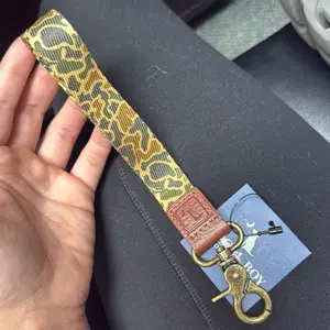 Local Boy Old School Camo Wrist Lanyard Keychain