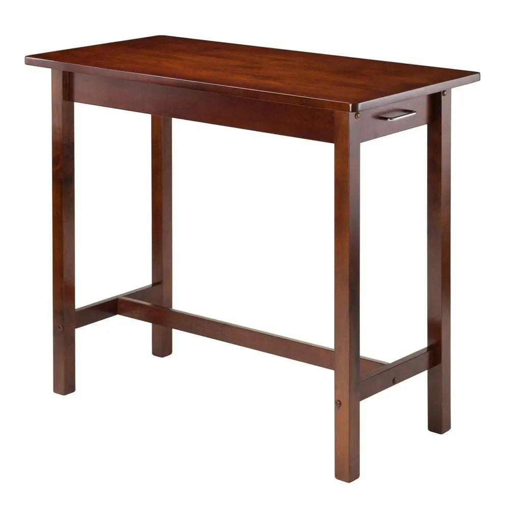 Solid Wood Counter Table with 2 Drawers - Multi-Functional Kitchen Island Cabinet, Two Drawers