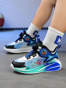 Basketball Shoes for Boys, Breathable Mesh Training Sneakers, Outdoor Sports Running Shoes, Suitable for All Seasons