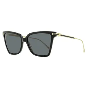 Ferragamo Gancini Butterfly Sunglasses SF2036S 001 Black/Gold 56mm Ferragamo Gancini Butterfly Sunglasses SF2036S 001 Black/Gold 56mm