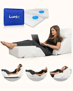 LX13 6-Piece Post-Surgery Recovery System, Orthopedic Bed Wedge Pillow Set, Pebble White