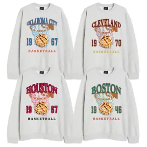 All Teams Basketball Unisex Crewneck Sport Classic Sweatshirt in Ash Color Shirt, Vintage SweatShirt Basketball ,Classic Sport Sweatshirt, Classic Sport Tee for Men and Women, Gifts For Basketball Fan Sport