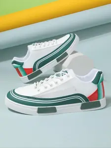 Men's Colorblock Mesh Lace Up Skate Shoes, Casual Comfortable Breathable Low Top Sports Shoes, Fashionable Skate Shoes for Outdoor Sports Running, Trending Shoes