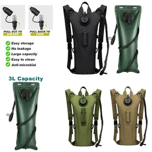 3L Water Bladder Bag Hydration Backpack Pack Cycling Outdoor Hiking Camping