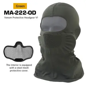 Venom V1 Balaclava, Breathable UV Protection Riding Face Mask for Motorcycle & Cycling