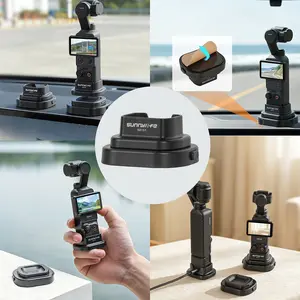 Compatible with DJI Osmo Pocket 4/3 detachable vehicle-mounted base, desktop support, and upright base accessories