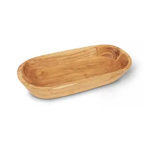 Handmade Acacia Wood Dough Bowl – Decorative & Functional for Home, Kitchen, or Bath. Perfect for Keys, Cosmetics & Boho Decor
