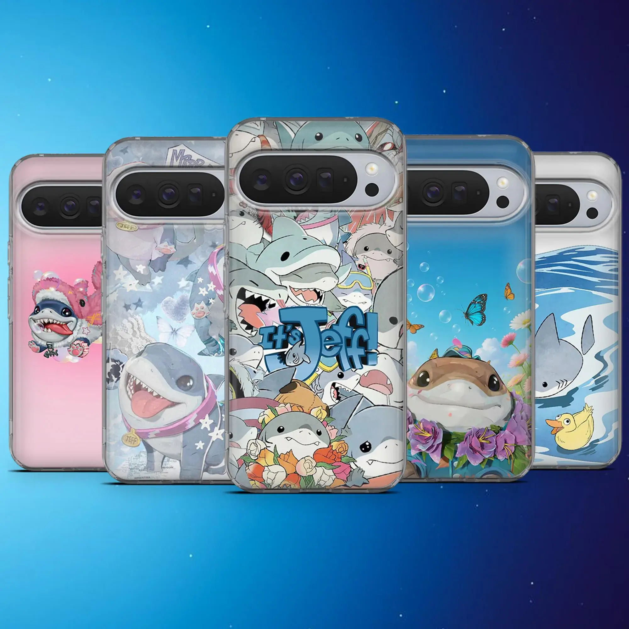Jeff the Land Shark Marvel Comics Phone Case for iPhone, Cute Superhero Shark Graphic Cover, Shockproof Slim Protective Back Case