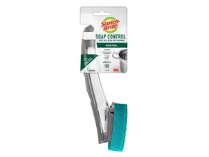 Scotch-Brite Soap Control Scrub Dots Heavy Duty Dishwand: 1 Dishwand (Green)
