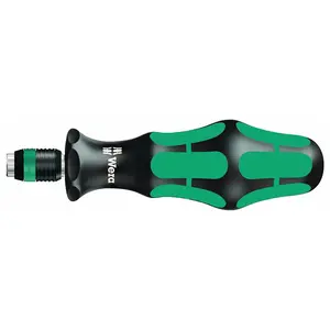 Wera 05051462001 Kraftform 816 R Hexagon Bitholding Screwdriver, Rapidator Quick-Release Chuck, 1/4" Head, 119mm Blade Length