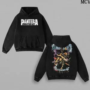 Pantera Band Washed Hoodie, Oversized Menswear And Women Menswear Tops, Gym Pump Cover, Hip Hop Y2K Graphic Apparel, Gift for Fans YQ9 HWQ