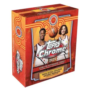 Topps Chrome 2025 Chase Retail Exclusive Raywave Parallels Basketball Trading Cards Box