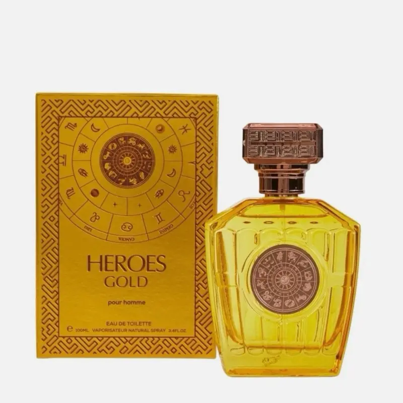 Hero’s Gold Cologne - 3.4oz EDP - Men’s Citrus Fresh Fragrance