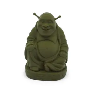 Shrek-Buddha Statue | 3D Printed | Handmade Pop Culture & Zen Home Decor Sculpture Gift  Figures
