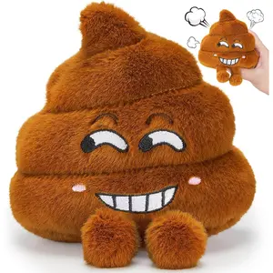 Farting Poop Plush Toy – Funny Poop Toy with 30 Hilarious Fart Sounds, Soft & Durable Gag Gifts for Kids, Pets, and Pranks – Great Décor for Home, Office, or Parties