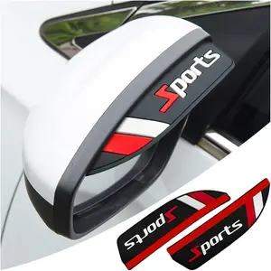 2 Pcs Rear View Mirror Rain Visor Guard, Rain Shield Sun Visor Side Blocker Cover, Waterproof Smoke Guard Auto Eyebrow Cover, Car Side Mirror Accessories for SUV Vehicle