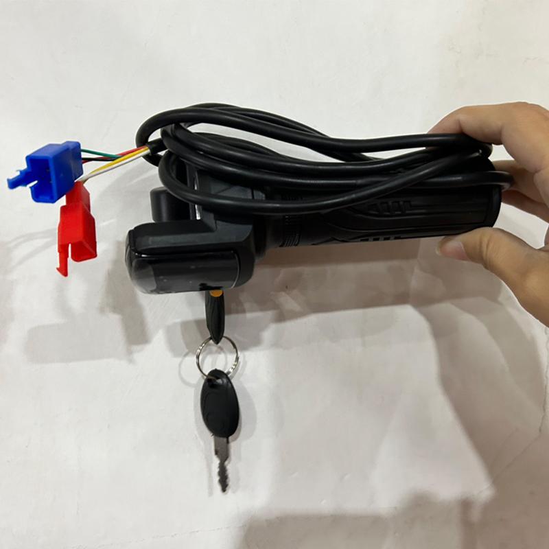 Electric Bike Throttle 36V48V Accelerator for E-bike/Electric Scooter Accessory Throttle Handlebar with LED Display