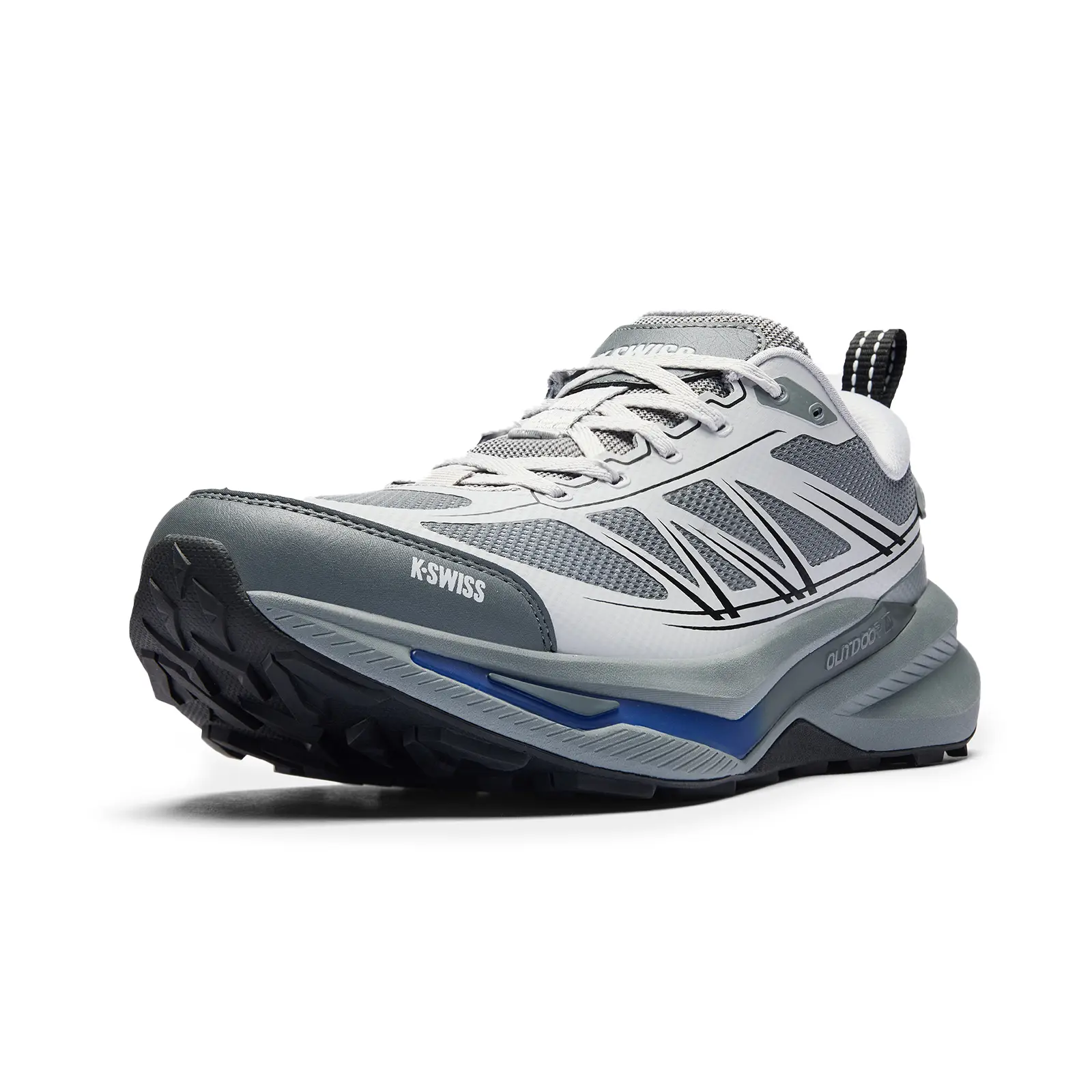 K-Swiss Men's Wild Run Cushioned Trail Running Shoes | 5mm Trail Grip Outsole, TPU Stability Support, Plush Cushioning, Reinforced Toe & Heel, Road-to-Trail Versatile Wear