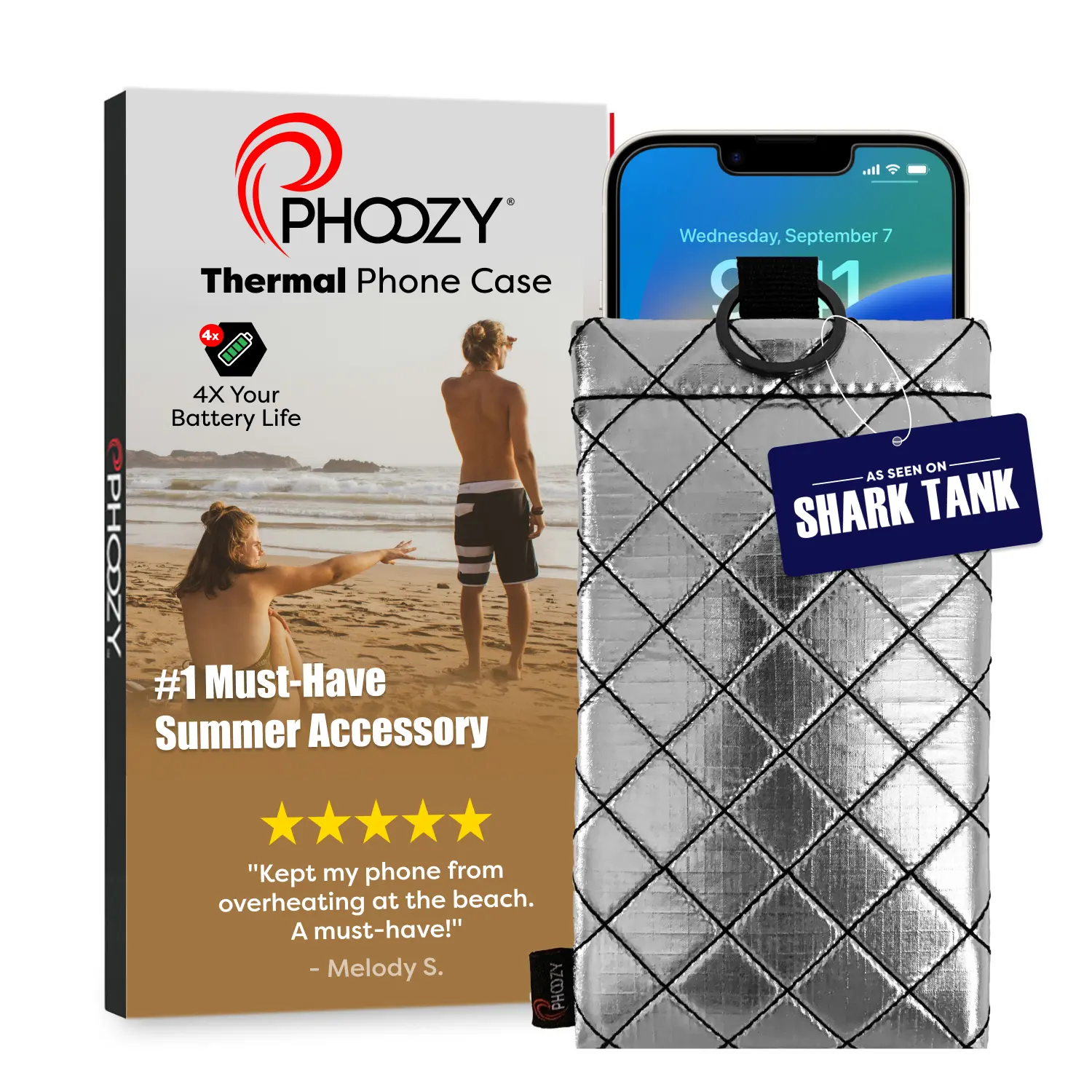 PHOOZY Thermal Phone Case - Apollo II Series: Cell Phone Pouch with AGION  Lining Prevents Overheating, Extends Battery Life, Provides Drop Protection  and Floats in Water - TikTok Shop