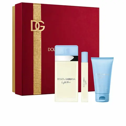 Dolce&Gabbana Light Blue Eau de Toilette for Women, 3 Piece Fragrance Gift Set