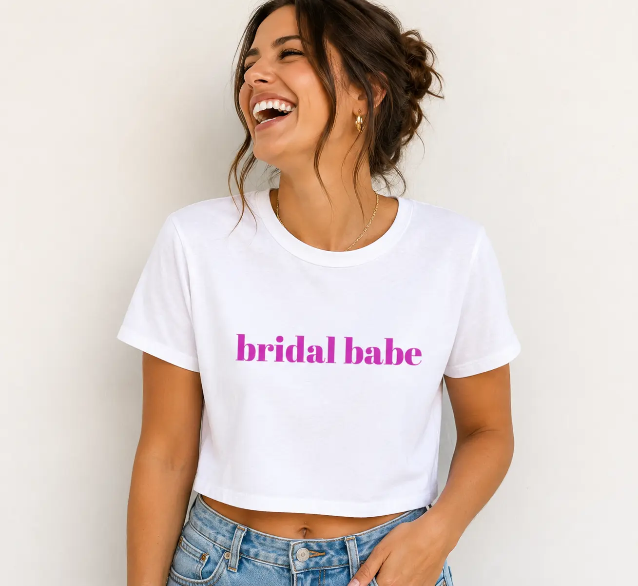 Bridal Babe Bachelorette Party Bride Tribe Crop Top