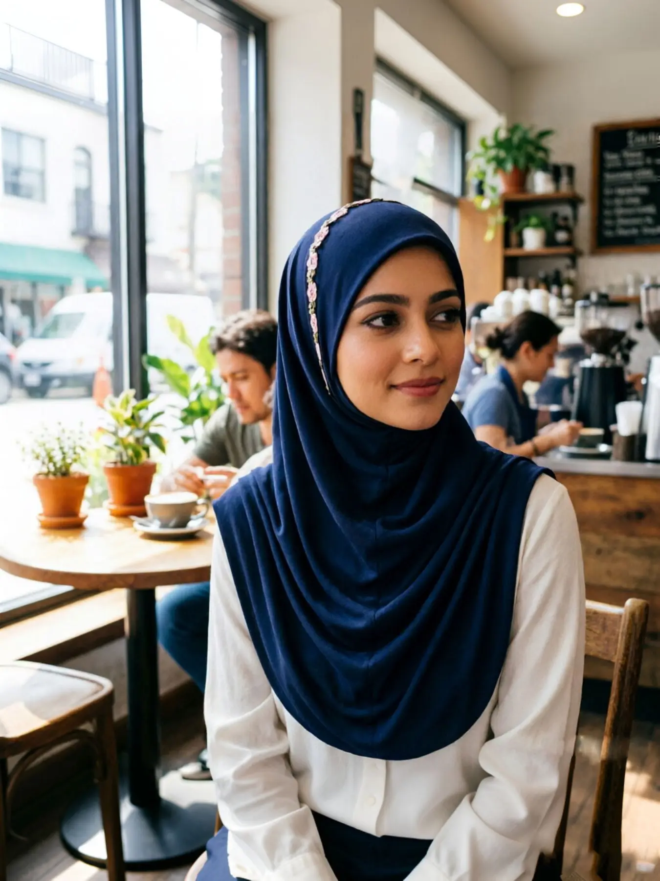 Women's Solid Color Muslim Modest Sports Headscarf, Elegant Hijab with Modesty for Daily Wear, Versatile Malay Headwrap for Travel and Shopping