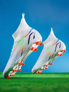 Unisex High-Top Football Cleats, Football Boots, Soccer Cleats, Turf Shoes, Lightweight Breathable Outdoor Sports Shoes, Durable Training Shoes for Indoor/outdoor Fields, Ideal for Matches and Practice