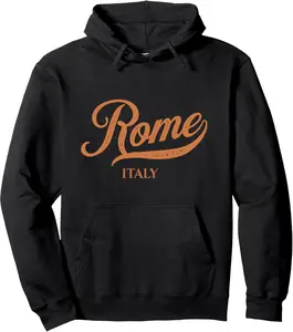 Retro Italy City - Vintage Rome Pullover Hoodie