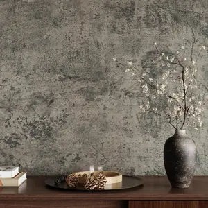 15.7''x78.7'' Thick Weathered Concrete Wallpaper Peel and Stick Textured Cement Contact Paper Waterproof Self Vinyl Concrete Wall Paper Roll for Countertops Table