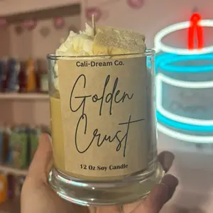 Golden crust candle