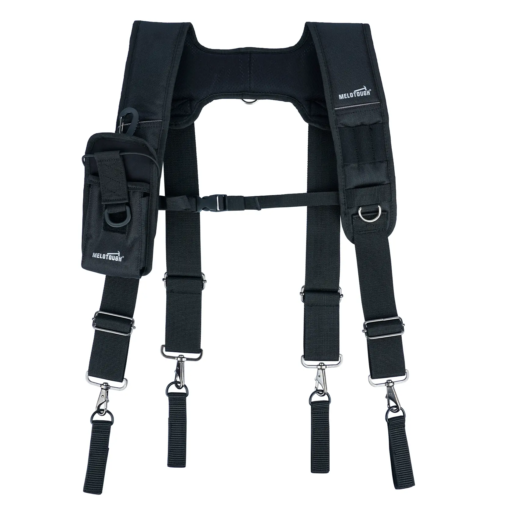 MELOTOUGH Tool Belt Suspenders for Big and Tall Men, Heavy-Duty Work Suspenders for Construction Tools