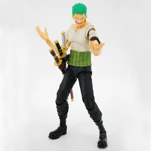 Anime One Piece Roronoa Zoro Past Blue Variable Boxed 18cm PVC Action Figure Collection Model Doll Toys Gift
