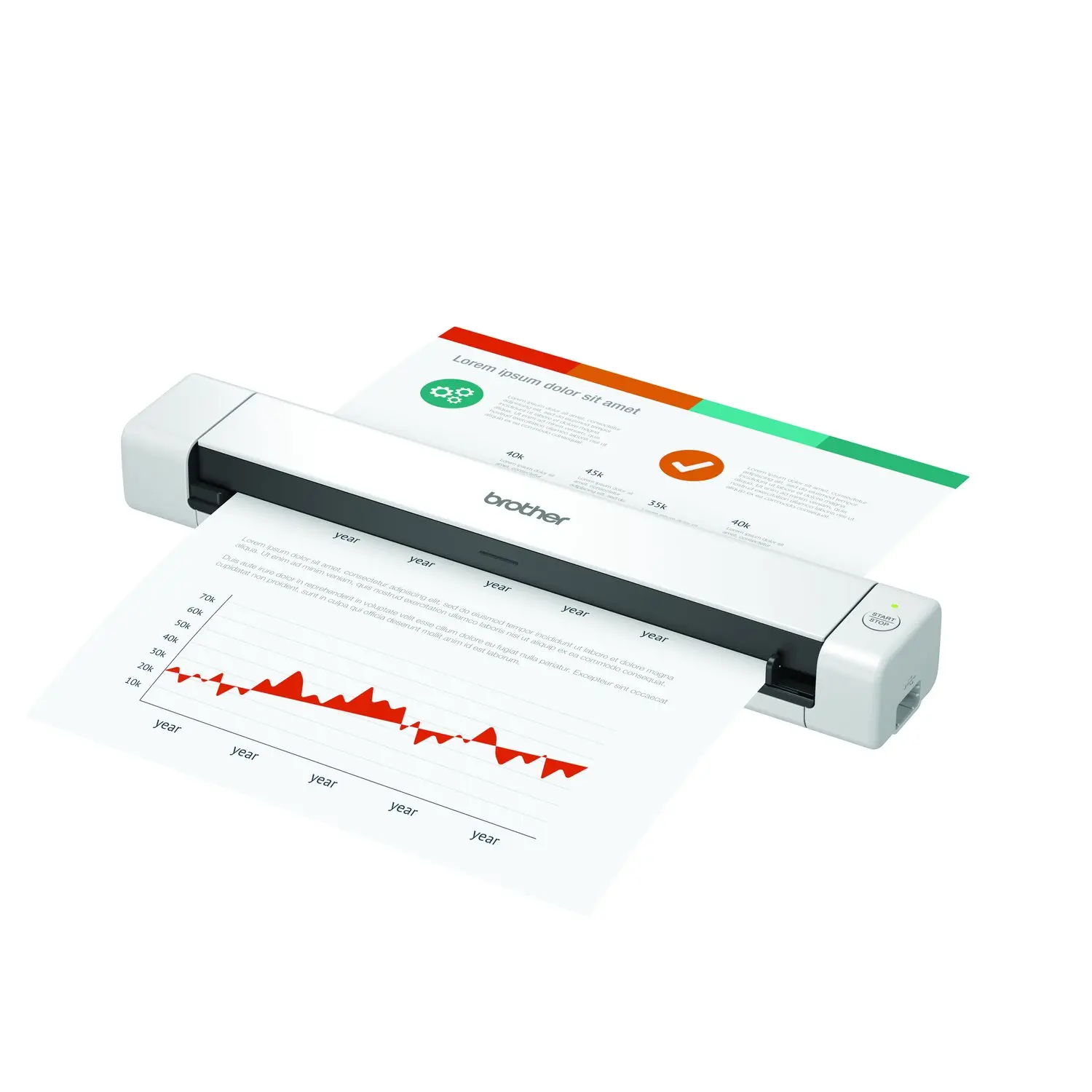 Brother DS-640 Compact Mobile Document Scanner