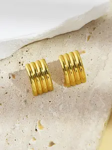 Multi-Layer Arc Stud Earrings, Minimalist Geometric Ear Jewelry for Women, Elegant and Modern Design, Perfect Gift Idea