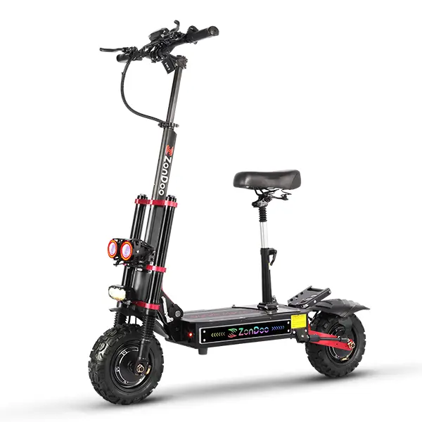 ZO03 Plus Dual 6000W Multifunctional Motorized Scooter, 60V35Ah, 55 mph Max Speed, 60 mi Range, Foldable Adult All-Terrain, 11-in Tires, Dual Hydraulic Brakes, NFC Keyless Start, Commute/Offroad Use, 12 Months Support, Sports & Outdoor Scooter Equipment,