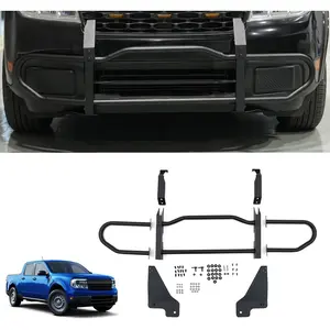 Bull Bar Compatible with 2022-2024 Ford Maverick XLT Front Bumper Carbon Steel Bolt-On Grill Bar Bumper Grille Brash Gurad for 2023 Maverick Accessories