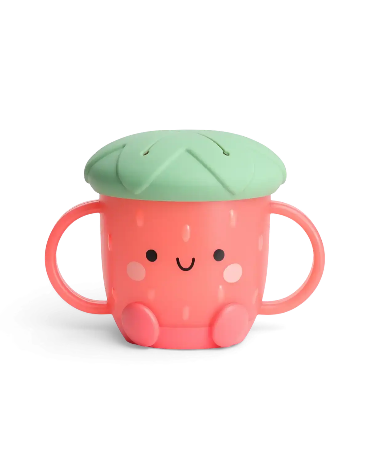 Itzy Snack Cup™ BPA-Free Baby Utensil - Strawberry & Mushroom Toddler Snack Cups, Spill-Proof Containers for 12-18 Months Toddlers, Soft Lid, Hand Wash Only