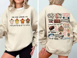 The One Where It's Thanksgivings Sweatshirt, Friends Thanksgivings Shirt, Funny Turkey Sweatshirt, Geller Cup Shirt