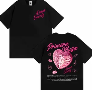 Omar Courtz Primera Musa 2025 World Tour T Shirts Men Women Harajuku Hip Hop Pop Music T-shirt Cotton 100% unisexd Tshirt Tops D5B