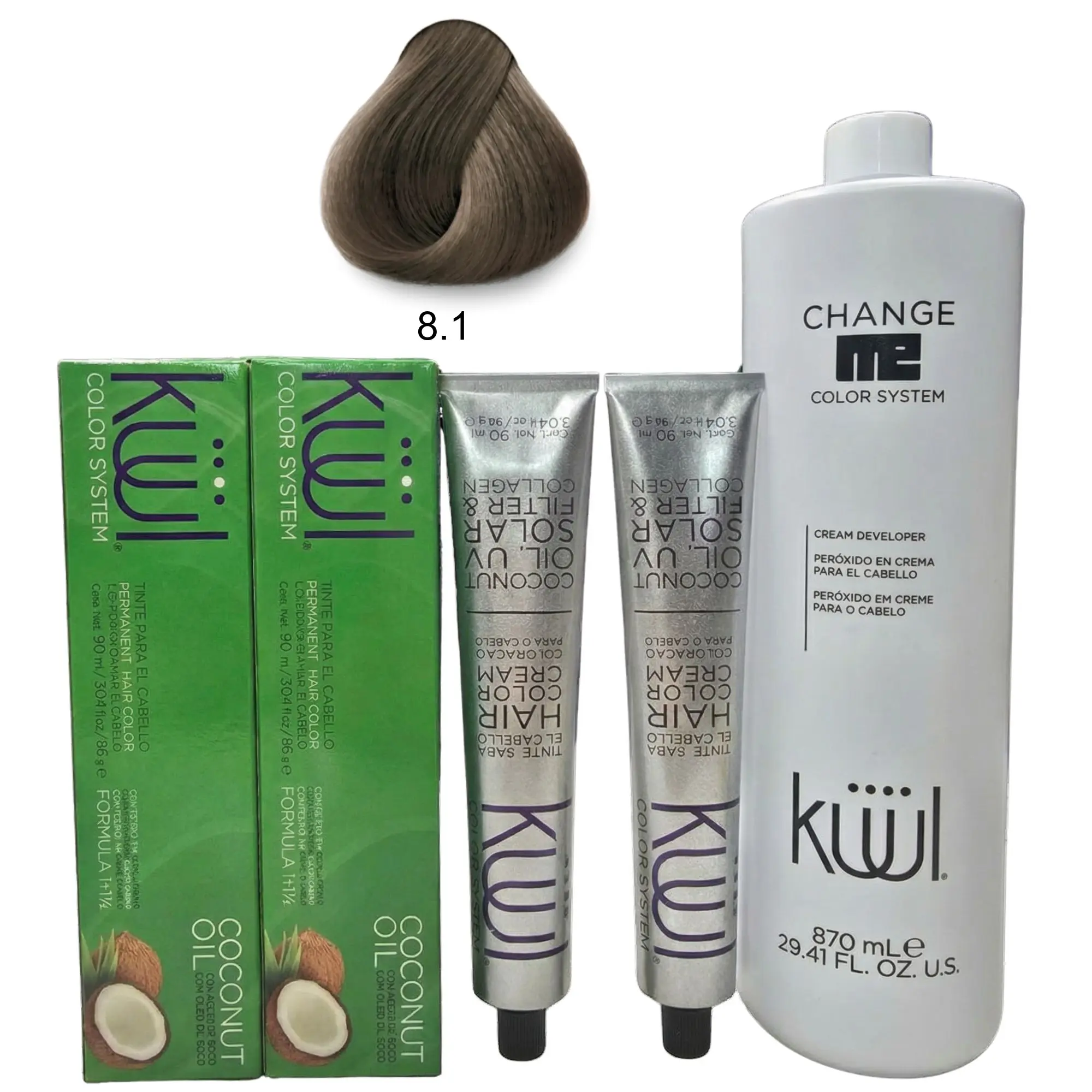 8.1 LIGHT ASH BLONDE/RUBIO CLARO CENIZO