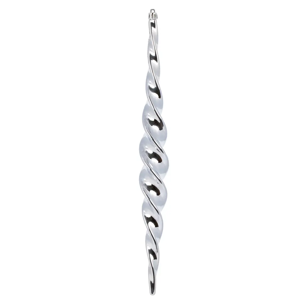 212 MAIN Vickerman N175134D 14.6 in. Plastic Spiral Icicle Ornament - Lilac, 2 Per Box, Decorative Festive Home Supplies