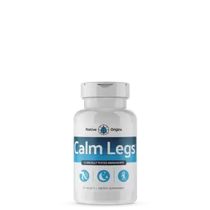 Native Origins Calm Legs - Magnesium & Vitamin Supplement for Comfort & Relaxation - Clinically Tested Ingredients for Restful Sleep