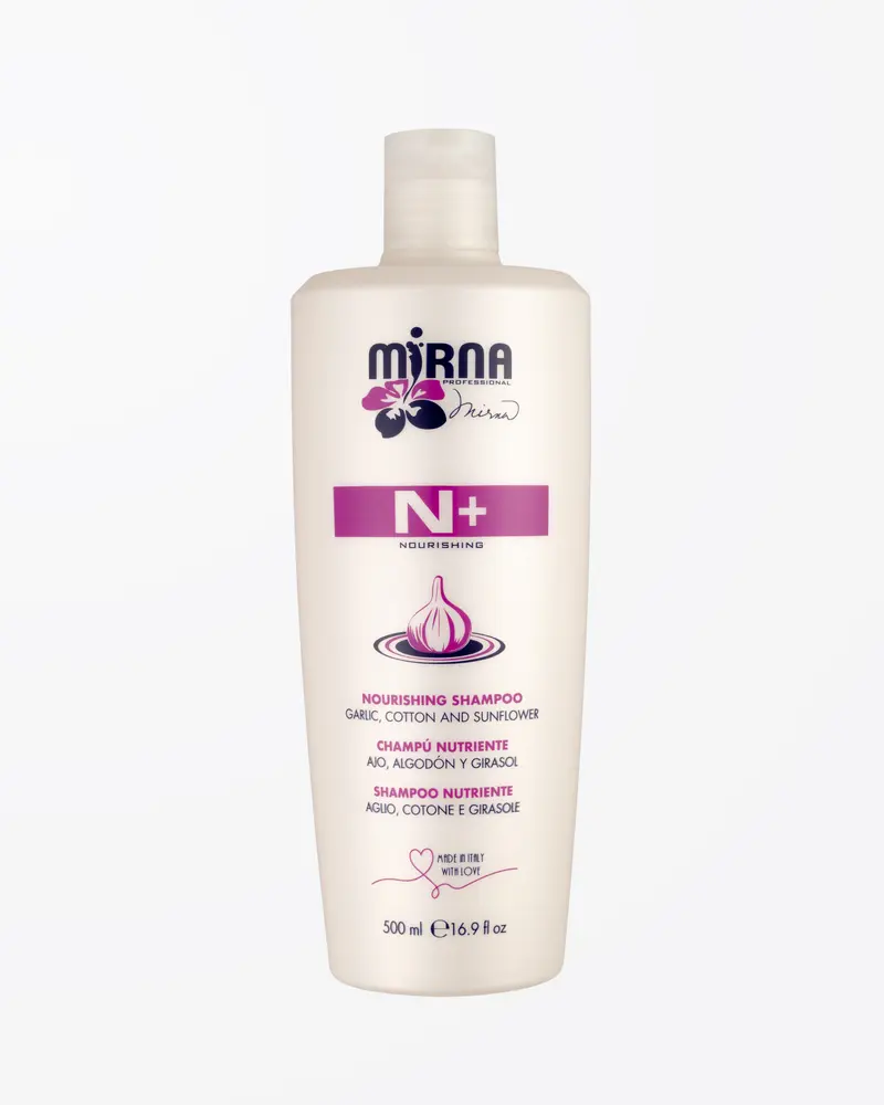 Mirna Professional Nourishing Shampoo Infused w/ Garlic and Sunflower Seed Oil. 500ml - 16.9oz